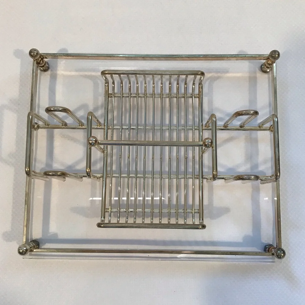 Vintage Charles Hollis Jones Lucile Brass Vanity Tray Mid Century Modern Regency